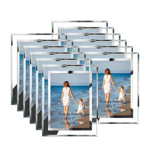 Hot Sale Glass Crystal 4*6" Photo <b>Frame</b> Customized <b>White</b> <b>Picture</b> <b>Frame</b> for Desk - Product Image 1