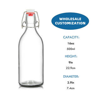 Bouteille de bière <span class=keywords><strong>allemande</strong></span> en céramique personnalisée 330ml-500ml 0.33L-50Cl Dog Green & California Amber Cork Sealing - Product Image 4