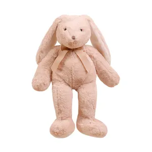 OEM popular baby cuddle long ear plush rabbit toys stuffed animal bunny doll