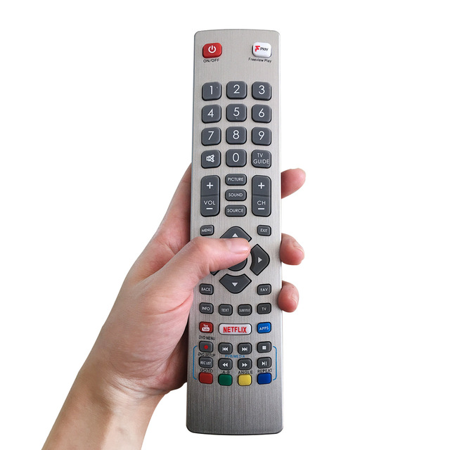 Replacement TV IR TV Sharps Aquos Smart Television Remote Control SHWRMC0121 with Play NETFLIX Shortcut Keys