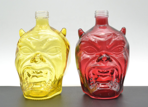 China Glass Luxury Custom Beast Head Glass Lliquor Botella Logotipo personalizado 750ml Extra Flint Spirits <span class=keywords><strong>Licor</strong></span> Gin Whisky Botella de vidrio - Product Image 5