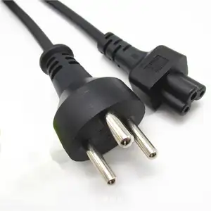 Danish Denmark Sweden 3 Pin Plug With IEC C13 Power Cord For Computer 16A 250V