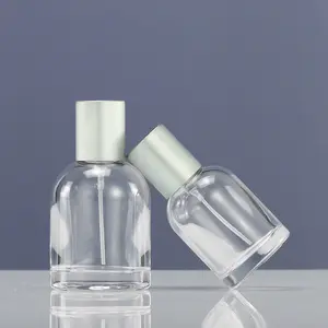 Garrafa de perfume vazia de alta qualidade, luxuosa, design de vidro de alta qualidade, com spray, atomizador, envio rápido