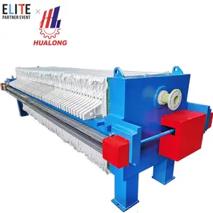 Hualong Machines Automatische Industriële Hydraulische Kamer Plaat En Frame Olie Klei Filter Pers Apparatuur Voor Slib Ontwatering