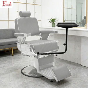 Vente en gros 360 °   Plateau métallique rotatif pour salon, fixé à la chaise, plateau à outils réglable pour chaise de barbier, pour la coloration des cheveux - Product Image 3