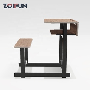 Banc en bois pour école primaire, 2 places, très vendu au Moyen-Orient - Product Image 4