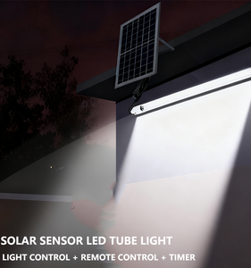 Thiết kế mới năng lượng mặt trời đèn LED ống T8 Alu mini xách tay chiếu sáng khẩn cấp lạnh trắng bộ nhớ hẹn giờ từ xa không thấm nước Đèn Ngoài Trời - Product Image 3