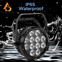 12 pièces 18w IP65 contrôle sans fil RGBWA + UV alimenté Par batterie charge Led Par lumière