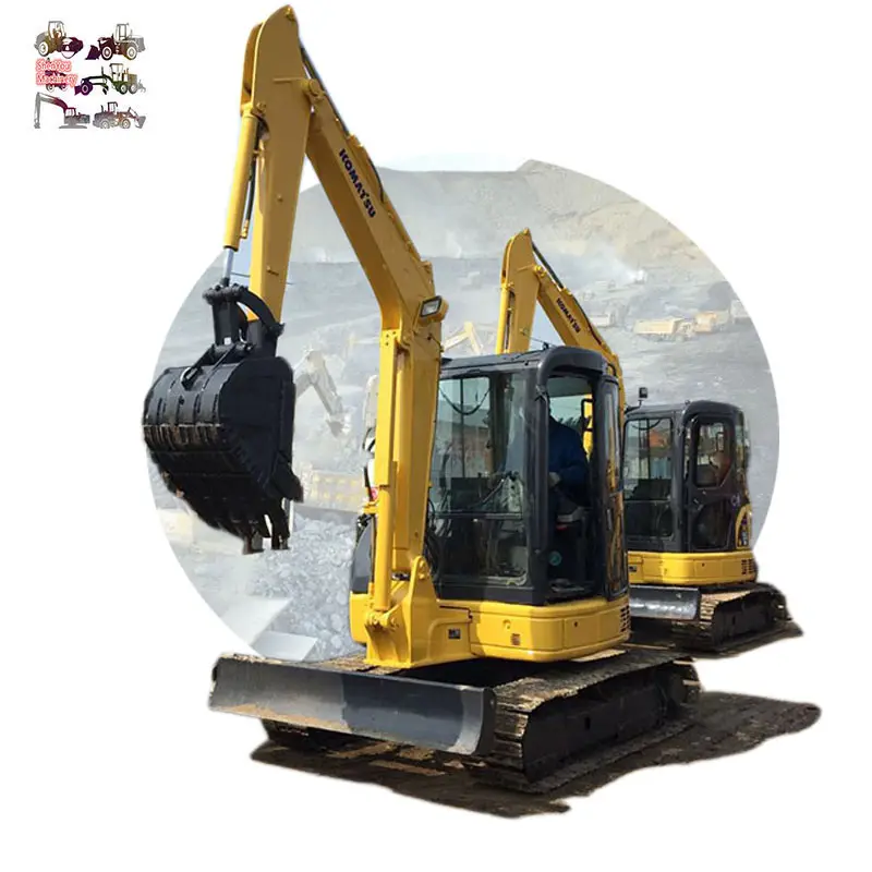 Japonya yapılan Komatsu PC55 ve PC60 yükleme konteyner, Komatsu mini paletli ekskavatör yükleme servisi