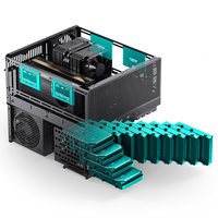 JONSBO N5 12-Disk NAS Chassis Storage GPU Computing Host 240 Refroidi à l'eau EATX Large Board Gaming Wood Veneer Mini-ITX Case