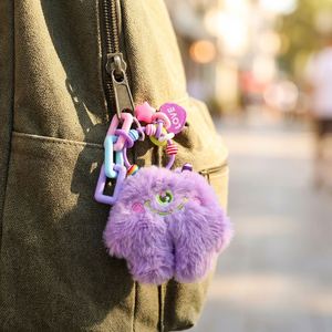 Porte-clés en peluche douce personnalisable, motif animaux d'anime, fabricant de porte-clés en peluche rembourrés - Product Image 6