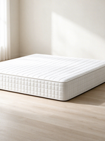 Matelas à ressorts ensachés individuels blancs à fermeté moyenne