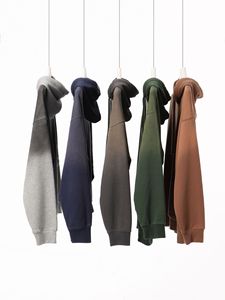 H5504 Streetwear Wholesales Custom 370 Gsm Cotton Blends Acid Washed Gradient Hoodies Men's Hoodies & Sweatshirts - Product Image 4