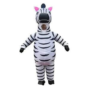 Botargas ชุดมาสคอตเป่าลมสำหรับวันฮาโลวีน, มาสคอตมาสคอตเครื่องแต่งกายเป่าลม2023ม้าลายตัวการ์ตูน - Product Image 1