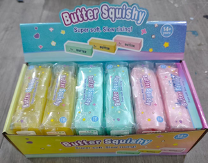 ของเล่นบีบสควิชชี่เนยกรุบกรอบ รสผลไม้ ชีส ถั่วลิสง กรอบๆ 4 ออนซ์ เนยสีเหลืองรสเค็ม กรุบกรอบ - Product Image 2