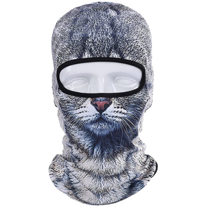 GECKO <span class=keywords><strong>MASTER</strong></span> Balaclava amusante à imprimé numérique 100% coton pour le cyclisme, le ski, le snowboard, les festivals de musique, Halloween - Product Image 3
