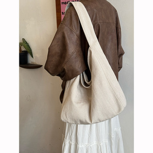Bolso Tote de Lona 2025 Nuevo Estilo Casual Versátil para Llevar Bajo el Brazo o al Hombro - Product Image 1
