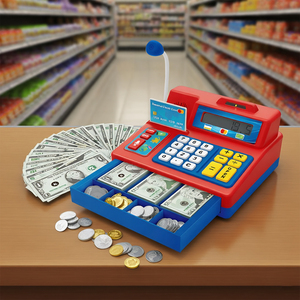 Juguete de Caja Registradora Jinying, Calculadora de Juego de Imitación, Juguete de Caja para Niños, Juego de Roles de Cajero para Educación Financiera - Product Image 5