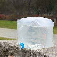 Bouteille d'eau pliable en silicone 5L 10L 15L 20L, anti-fuite, sans BPA, compatible micro-ondes, pour la survie en plein air