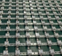 Extérieur DMX Transparent LED Pixel Mesh Flexible PVC Media Façade Event Party Display avec Point Lights