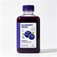 Étiquettes personnalisées Haoxuan pour bouteilles de jus de myrtille, autocollantes, imperméables, imprimées, pour boissons, impression d'étiquettes de qualité supérieure