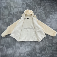 Veste Ninja à fermeture éclair intégrale avec patch sweat à capuche Sherpa en polaire pour hommes