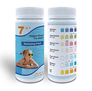 पूल टेस्ट स्ट्रिप्स 7in1 स्विमिंग पूल स्पा परीक्षण स्ट्रिप्स गर्म टब - Product Image 3