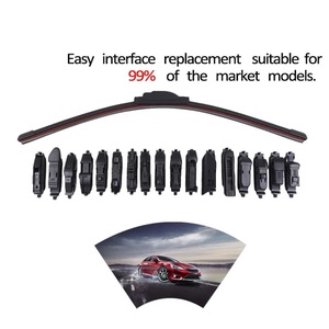 Oem ODM tùy chỉnh 6 dải cao su xe kính chắn gió lưỡi gạt nước có thể thay thế Adaptor phổ xe kính chắn gió mưa wipers - Product Image 3