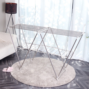 [HOME FRIEND] Étendoir à linge en forme de W, grand et stable, avec finition arrondie lisse pour un séchage quotidien sûr du linge - Product Image 3