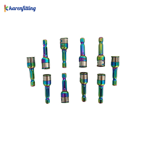 Clé à douille hexagonale plaquée couleur de qualité supérieure de 8 mm avec embout à bille pour l'installation de vis à queue d'aronde - Product Image 1
