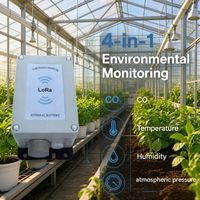 Capteur de CO2 sans fil Smart Agriculture IOT LoRa avec surveillance de la température et de l'humidité