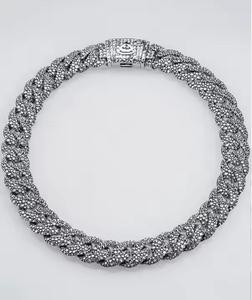 Collar de diamantes de moissanita de hip hop personalizado de alta calidad con cadena cubana para regalos para mujeres - Product Image 1