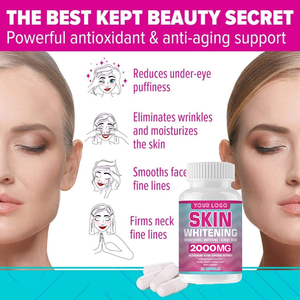 ผู้ผลิต OEM แบรนด์ส่วนตัว แคปซูลกลูต้าไธโอนผสม ช่วยให้ผิวขาวกระจ่างใส ต่อต้านริ้วรอย บำรุงผิวให้ขาวใส - Product Image 4