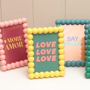 Marcos <span class=keywords><strong>de</strong></span> Fotos Personalizados Hechos a Mano con Cuentas Vibrantes, Rectangulares, Coloridos, Decorativos y Ornamentados, con Logotipo - Product Image 4