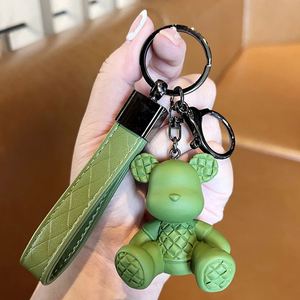 Bamboo Bear Keychain High-end Fashion Male Car Keychain Doll Exquisite Bag Ornaments Female Keychain Wholesale Christmas Gifts - Product Image 5
