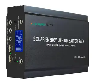 可充电 12 v 40ah 10 w 80 w 100 w 直流输出太阳能锂离子电池组用于 Led 灯条