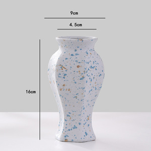 Wholesale Speckled <b>Matte</b> Glaze Light Luxury Premium Feel Ceramic Vase With Hydroponic Function for Hotel B&B Home <b>Table</b> Decor - Product Image 6