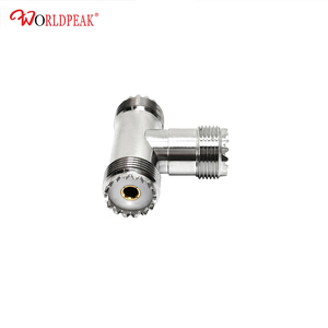 Adaptateur coaxial RF UHF femelle vers double UHF SO239 femelle, connecteur répartiteur en T à 3 voies pour la distribution du signal d'antenne radio <span class=keywords><strong>CB</strong></span> - Product Image 4