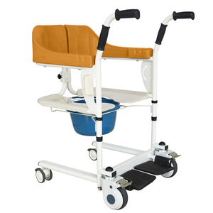 <b>Mobility</b> Aid Commode <b>Chair</b> With Wheels For Elderly And Disabled 200kg Capacity Bathroom Safety Equipment - Product Image 1