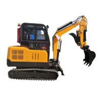 0.8Ton 1Ton 1.5Ton 2Ton YM30 PRO 2.5 Ton Mini Excavator 0.1m Bucket Compact Crawler Digger Motor Engine Pump PLC Bearing Low