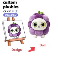Kawaii fruit- en groentepluche speelgoed groothandel op maat gemaakte cartoon aardbei kiwi pluche knuffels zacht comfort kinderspeelgoed