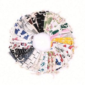 Vente en gros de petites pochettes de rangement pour cadeaux de voyage en toile de coton, sac à bijoux avec cordon de serrage, personnalisable avec logo - Product Image 6