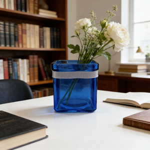 Vase en verre décoratif, mini pot carré <span class=keywords><strong>pour</strong></span> boutique de cadeaux, présentoir de vente au détail, café, hôtel, espace commercial, fournisseur en gros, design personnalisé - Product Image 3
