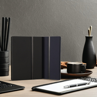 Carnet de notes de bureau avec logo personnalisé, journal flexible en PVC, papier personnalisable, haute qualité, format A5, fermeture magnétique, couture à la main