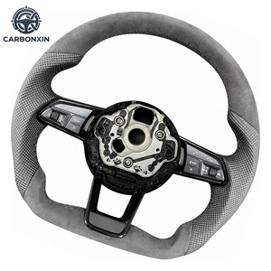 พวงมาลัยหนัง Nappa สำหรับรถยนต์ Audi TT TTS TTMK2 TTMK3 R8 RS S3 S8 A3 A4 A5 A6 A6L A7 Q3 Q2 Q6 Q7 Q8 อุปกรณ์ตกแต่งรถยนต์ - Product Image 2
