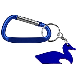 Logo dấu ấn vịt Hình dạng chai Opener với móc chìa khóa & Carabiner - Product Image 6