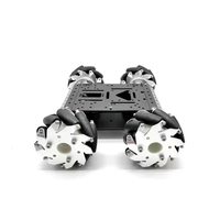 Kit de voiture intelligente programmable avec roues Mecanum en alliage d'aluminium et châssis C300 pour l'apprentissage de la robotique STEM