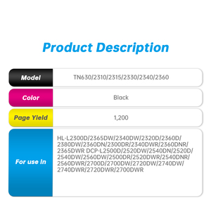 ブラザープリンター用の互換性のあるブラザーブラックトナーカートリッジTN28JTN630/2310/2315/2330/2340/2360 TN660/2320/2345/2350/2370/<span class=keywords><strong>2380</strong></span> - Product Image 3