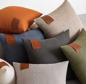 Housses <span class=keywords><strong>de</strong></span> coussin carrées modernes personnalisables pour canapé et tête <span class=keywords><strong>de</strong></span> <span class=keywords><strong>lit</strong></span>, en fausse soie, pour usage domestique et hôtelier, vente en gros, étiquettes, logos, texte personnalisé DIY - Product Image 6