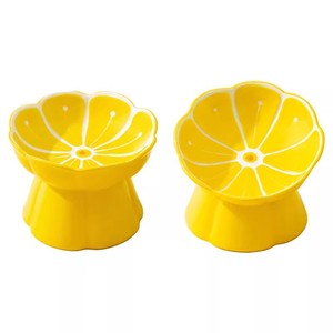 Bol en céramique surélevé pour chats avec design de protection du cou - Product Image 5